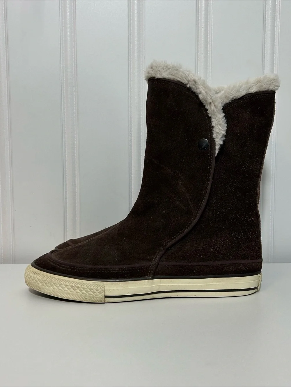 Converse all star winter brown suede line boot